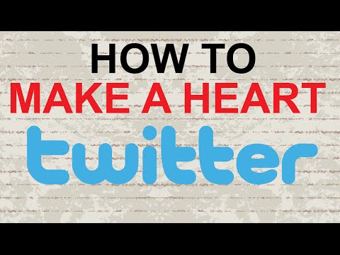 how to make a heart on twitter