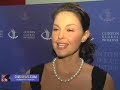 in this exclusive interview with cnsnews.com video reporter nicholas ballasy, actress ashley judd says a women voting for mccain/palin is like a chicken voting for colonel sanders.