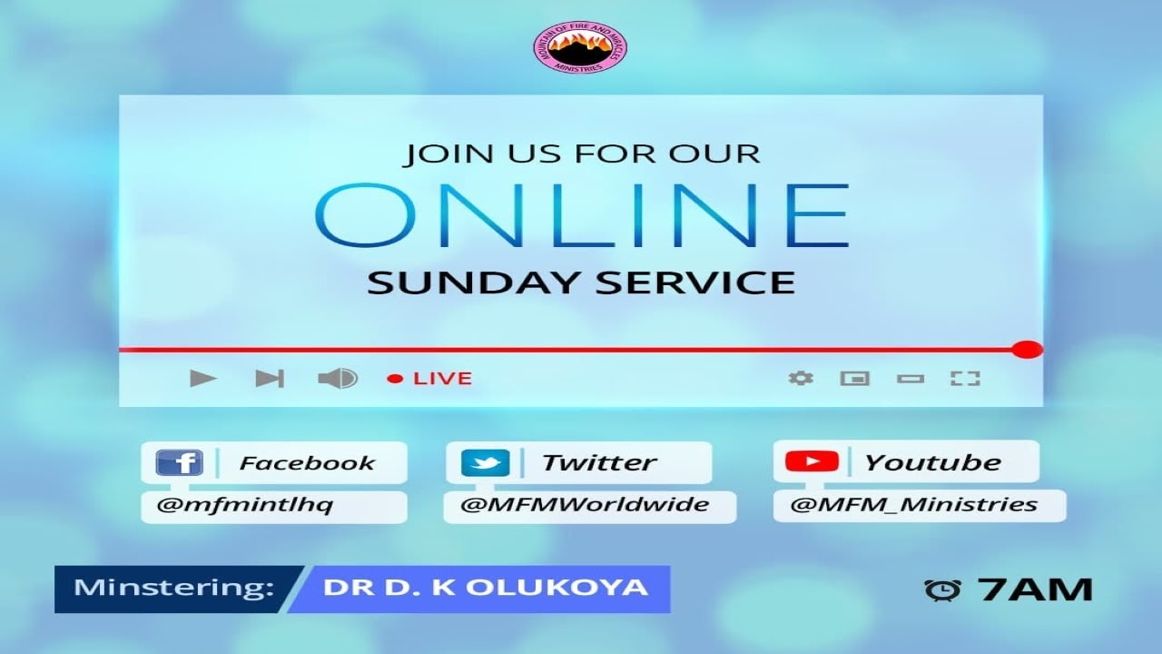 MFM Sunday 23rd May 2021 Live Service with Pastor D. K. Olukoya