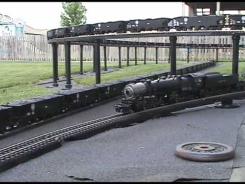 BN HO Scale Layout Model Railroad Train Video - HD JAN 2011