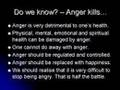 Understanding Anger - Attitudinal Development