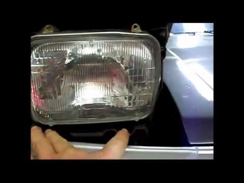 how to adjust mr2 headlight