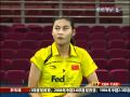 Uber Cup 2010 Yihan Wang vsMaria Febe Kusumastuti 7/9