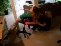 lauren falling from chair
