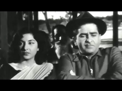 Nargis, Raj Kapoor, Johnny Walker, Chori Chori - Comedy Scene 4/14