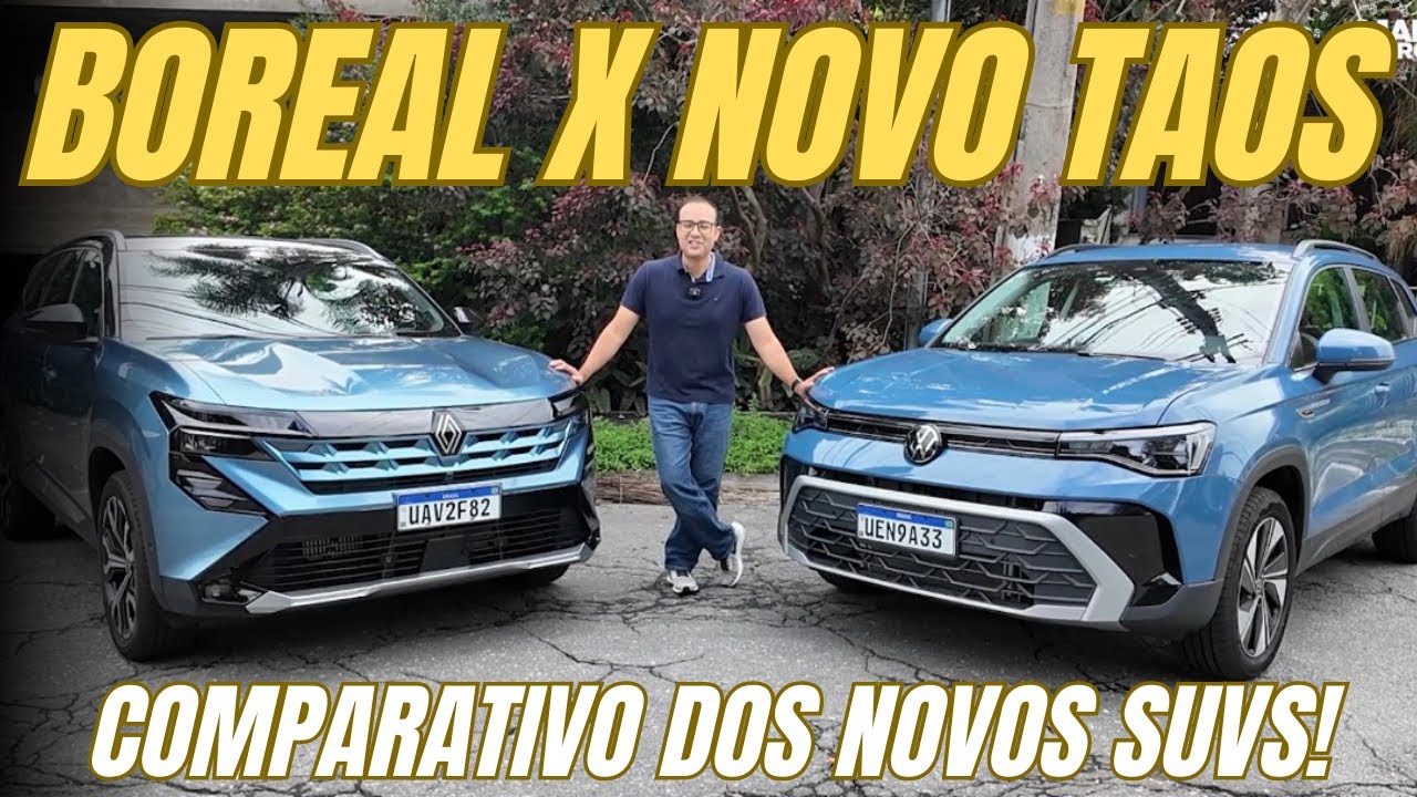 COMPARATIVO: NOVO VOLKSWAGEN TAOS e RENAULT BOREAL 2026
