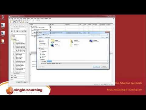 Working with DITA Maps in Arbortext
