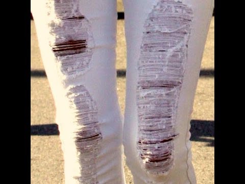 how to self rip jeans