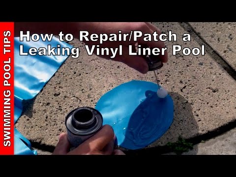 how to fix a leak in a vinyl pool liner