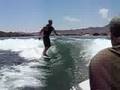 Wakesurfing. Never ending Wave.