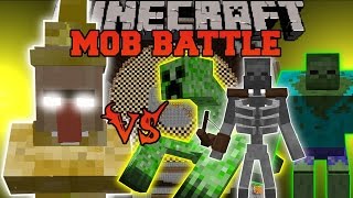 LIGHTNING WITCH VS MUTANT ZOMBIE, MUTANT CREEPER,&MUTANT SKELETON - Minecraft Mob Battles - Mods