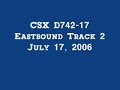 csx d742 17