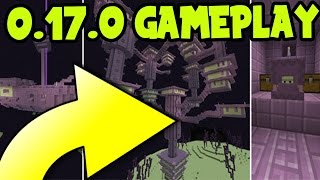 MCPE 0.17.0 GAMEPLAY! How to Find The END CITY and ELYTRA WINGS! Minecraft Pocket Edition (0.17.0)