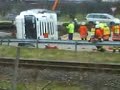 Tankwagen umgekippt (wird aufgestellt)