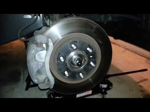 2012 Nissan Armada – Front Brake Caliper, Bracket, & Rotor – About To Replace Pads