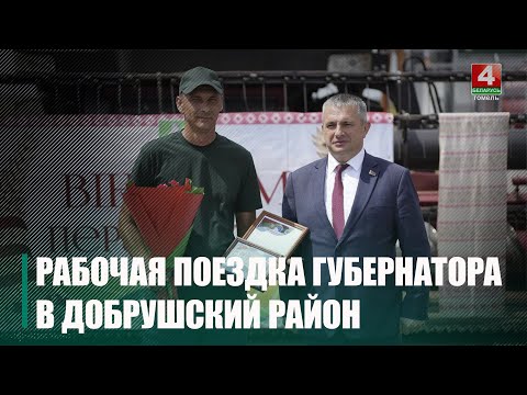 Крупко наведаў Добрушскі раён з працоўнай паездкай видео