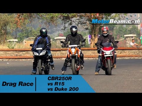 Duke 200 vs R15 vs CBR250R