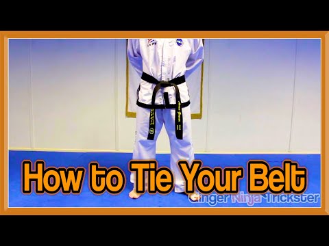 how to fasten karate belt