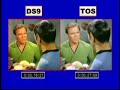 Kirk bonked by Tribbles comparison