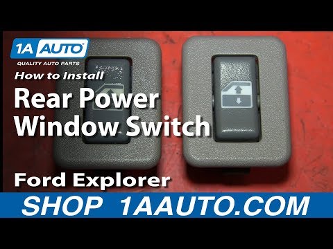 How To Install Replace Rear Power Window Switch 2002-05 Ford Explorer Mercury Mountaineer