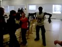 Nafsi Afrika Acrobats in Panevezys hearing disability school