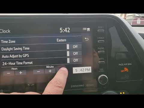 2022 toyota highlander how to set the clock by webpowerautomotive805
