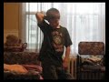 My little brother imatating naruto characters.