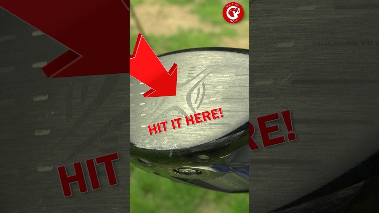 This is how you always hit in the center of the driver #shorts
