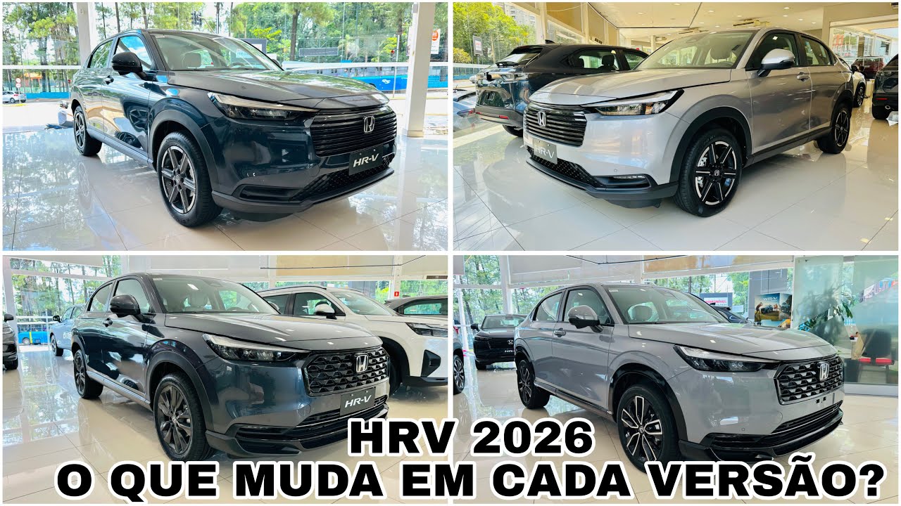 HONDA HRV 2026 | DIFERENÇAS ENTRE TODAS AS VERSÕES E SEUS PREÇOS ATUALIZADOS!!