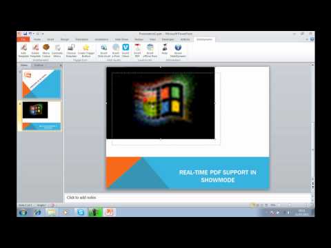 how to attach pdf to powerpoint