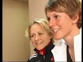 The two biathletes talking about WM 2003 where both got the Gold Medal in the end :)
