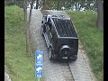 Mercedes Gelandewagen taking a steep hill