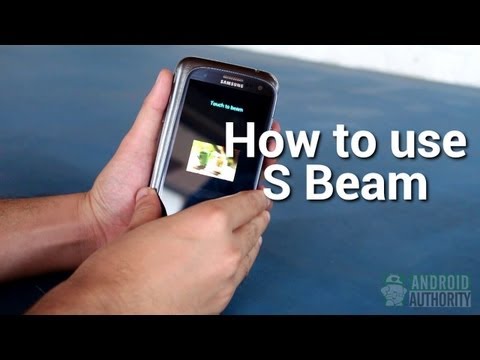 how to turn on s'beam on galaxy s2