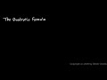 Algebra Review 10.9 - Quadratic Equations
