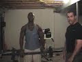 weight training: standing BB reverse curl weight training: standing BB reverse curl