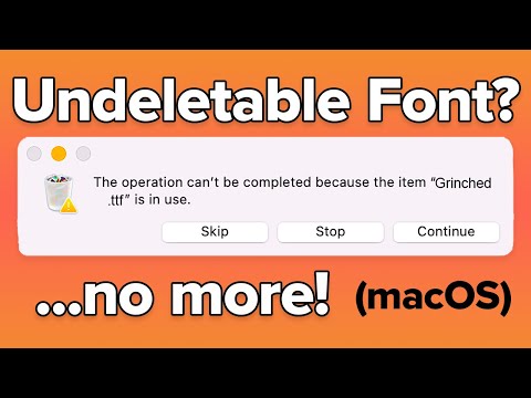 how to repair fonts in mac os x