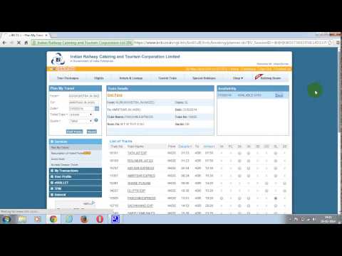 how to train ticket reservation