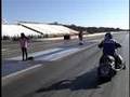 Snowmobile vs Dragster!!!!