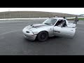 Turbo Miata trying to drift at Thunderhill
