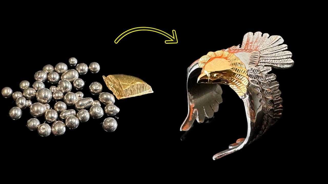 handmade eagle ring - how to make jewellery
