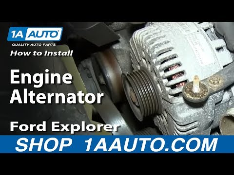 How To Install Replace Engine Alternator 4.6L V8 2002-10 Ford Explorer Mercury Mountaineer