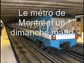 Metro de Montreal (subway on a quiet sunday morning)