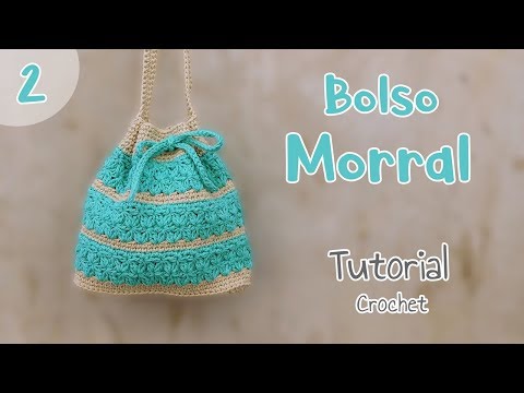 Como tejer fácil un bolso o morral en punto jazmin Paso a paso crochet ganchillo Parte 2 item-thumbnail