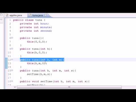 Java Programming Tutorial - Building Objects for Constructors