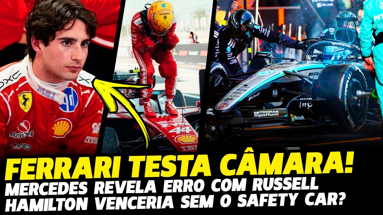 BRASIL NA F1? FERRARI TESTA CÂMARA NOVAMENTE, MERCEDES REVELA ERRO E ANÁLISE DE HAMILTON | FÓRMULA 1