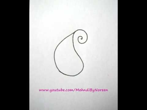 how to draw paisley