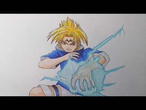 how to draw uchiha sasuke step by step