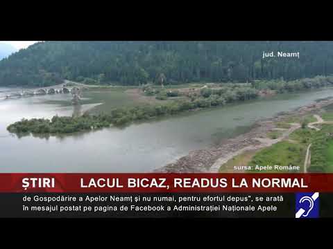 Lacul Bicaz, curățat și readus la normal