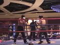amature Ikf kickboxing super middle weight fight Kasey Corless (red corner, red gloves) vs Jesse James (Blue corner, blue gloves)