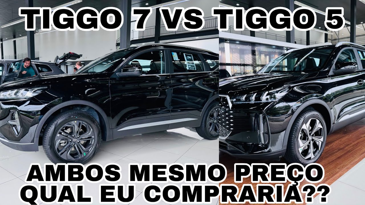 CAOACHERY TIGGO 5X PRO 2027 VS TIGGO 7 SPORT | QUAL EU COMPRARIA POR 142 MIL??